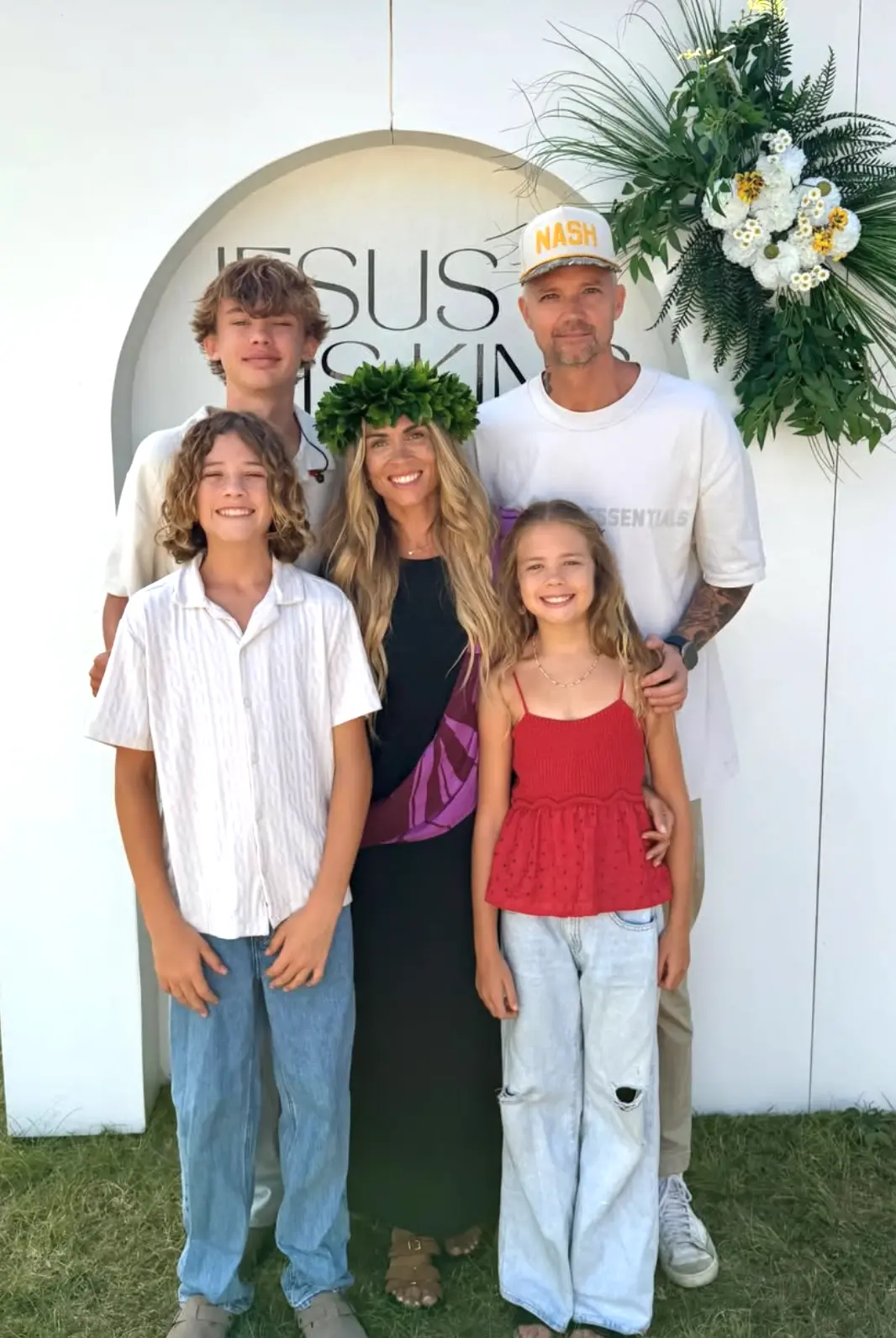 Troy Doell with his wife Rachel and their children